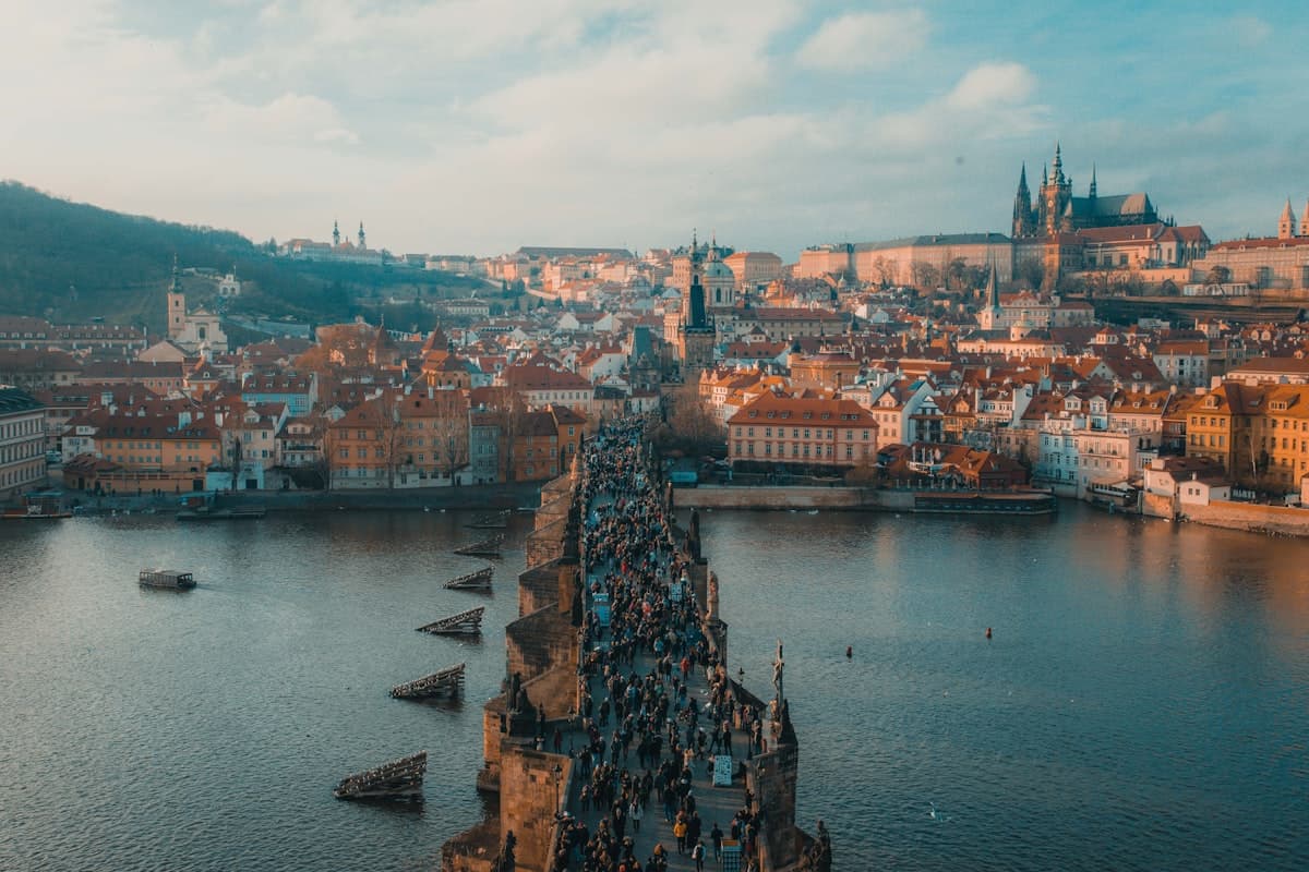Prague — rooftops and old town